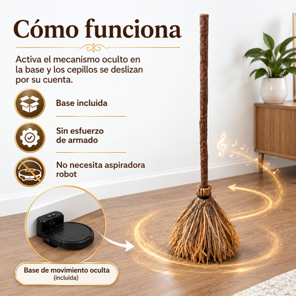 Escoba con Sensor de Movimiento y Sonidos