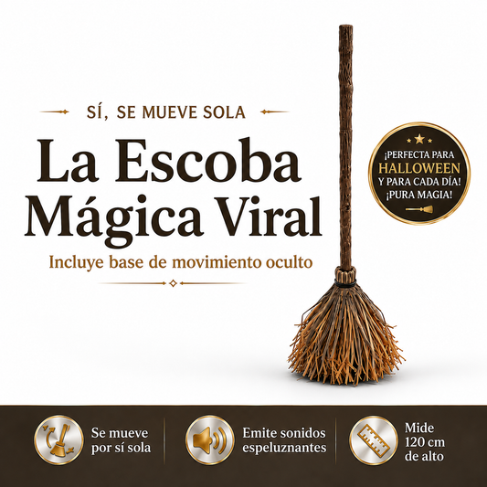 Escoba con Sensor de Movimiento y Sonidos
